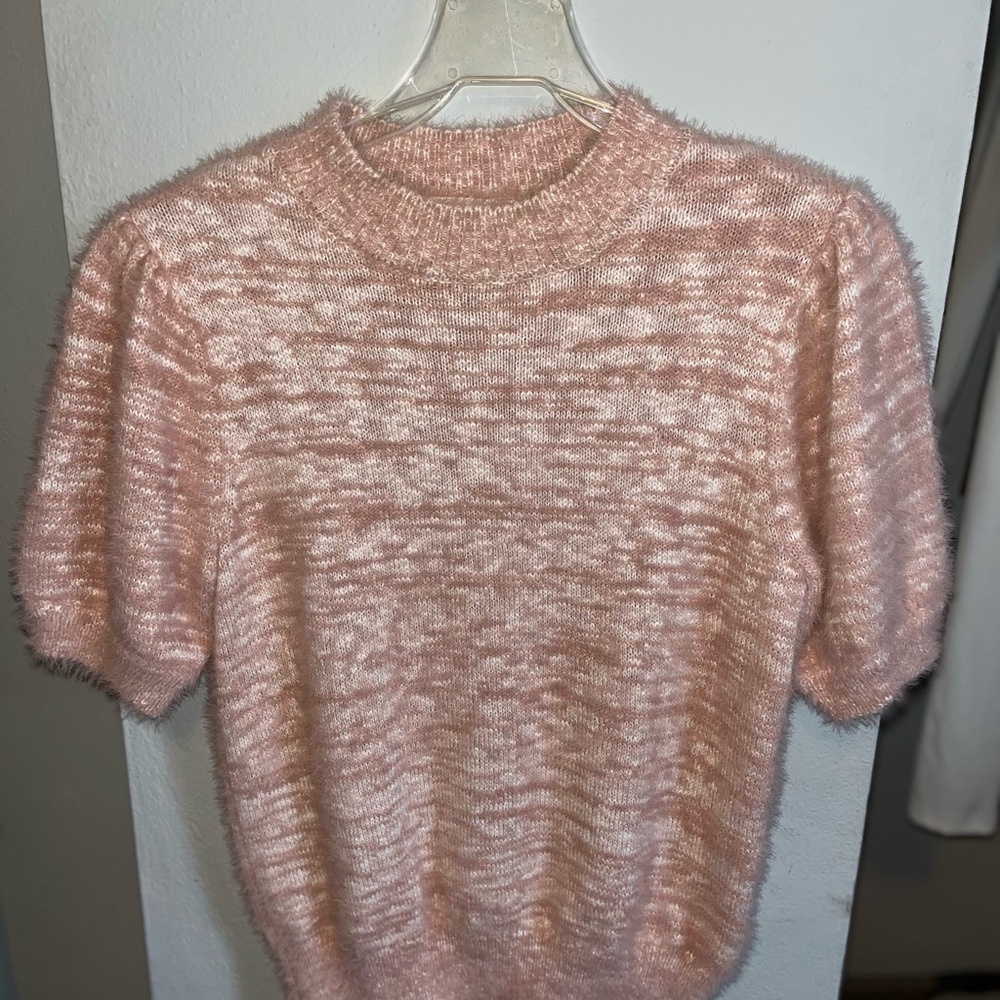 Pink Fuzzy Women's Sweater